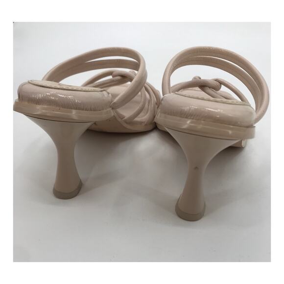 Circus NY Sam Edelman Savanna Beige Patent Leather Strappy Heels Size 9 - Picture 7 of 7